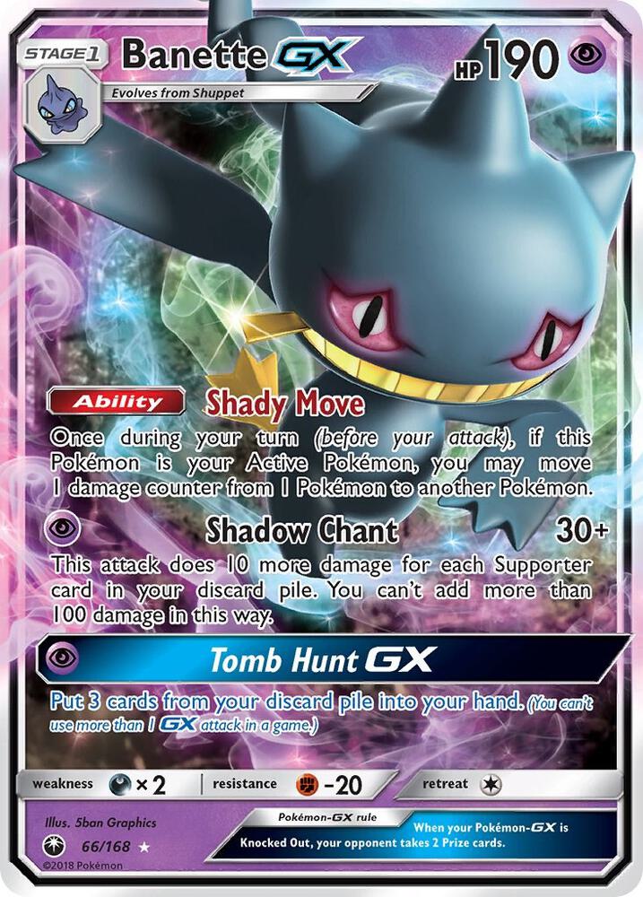 Banette GX - 66/168 - SM - Celestial Storm