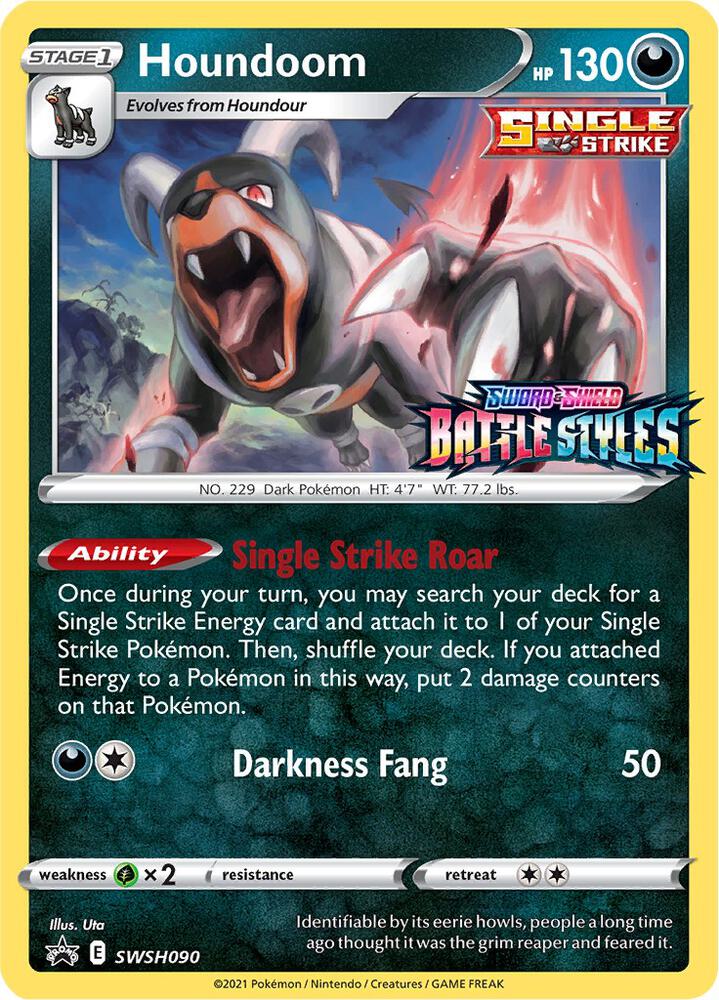 Houndoom - SWSH090 (Prerelease) - SWSH: Sword & Shield Promo Sealed