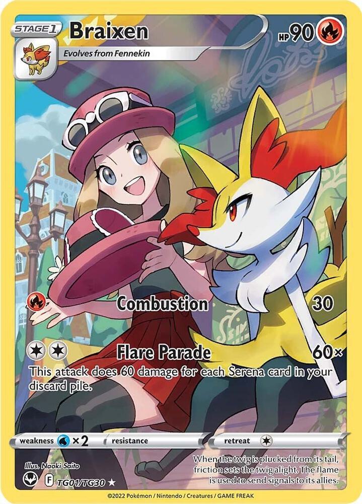 Braixen - TG01/TG30 - Silver Tempest Trainer Gallery