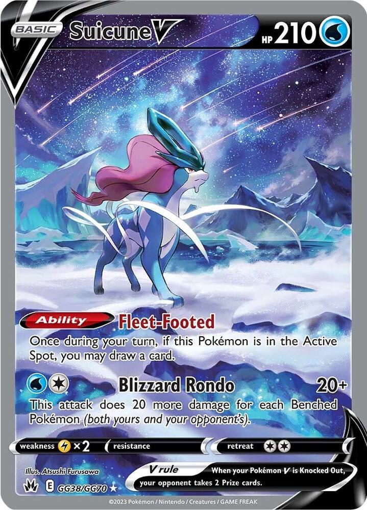 Suicune V - GG38/GG70 - Crown Zenith