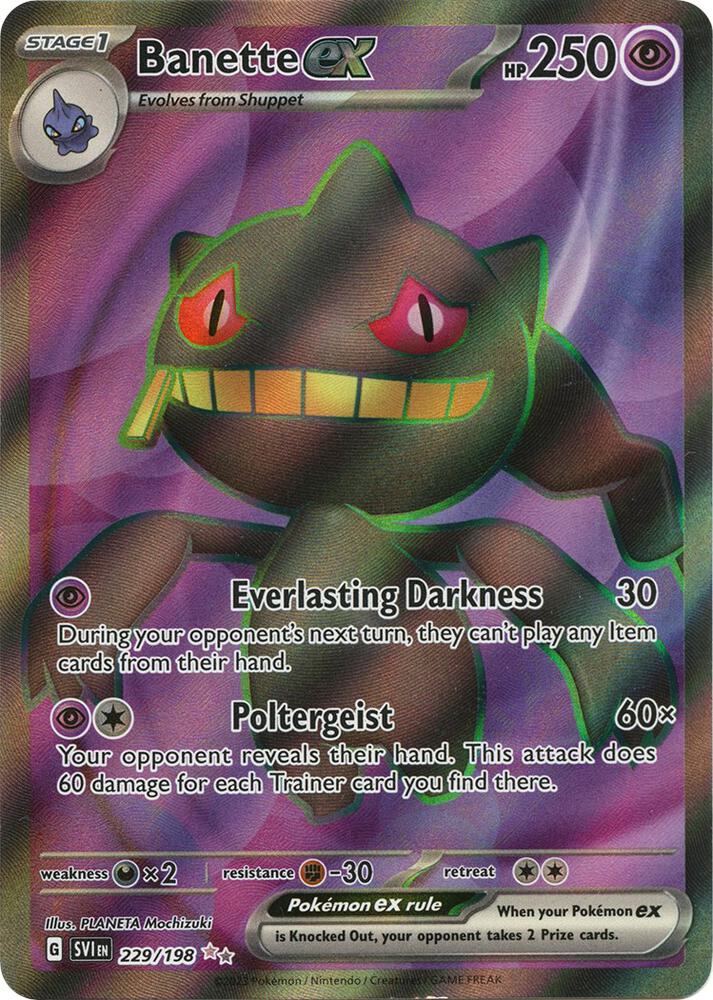 Banette ex - 229/198 - SV01: Scarlet & Violet