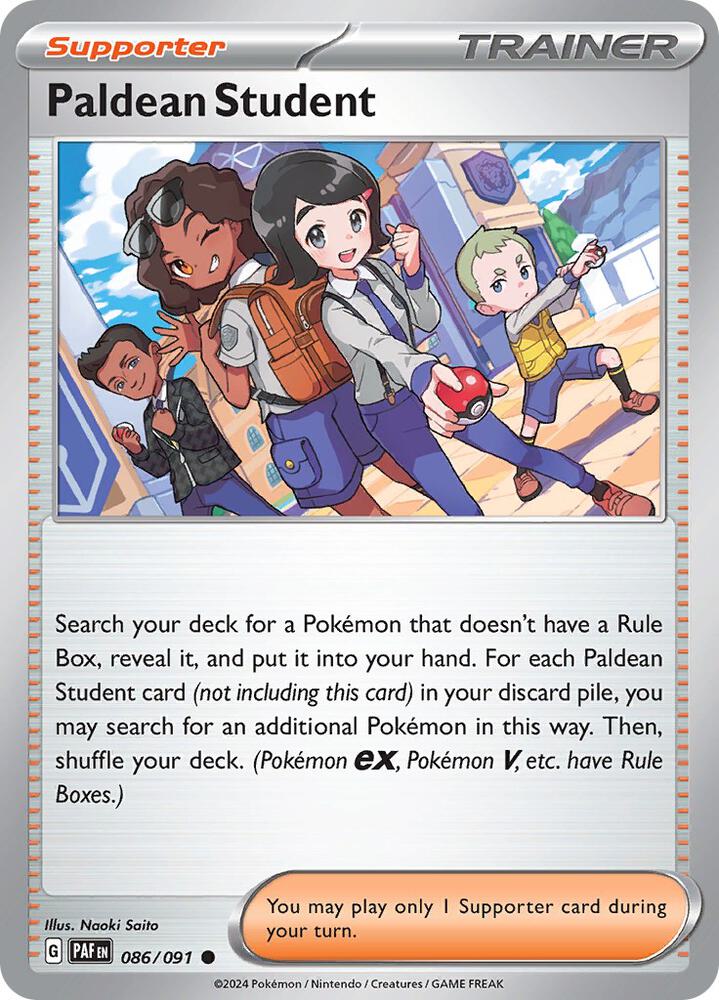 Paldean Student - 086/091 - Paldean Fates (Reverse Holo)