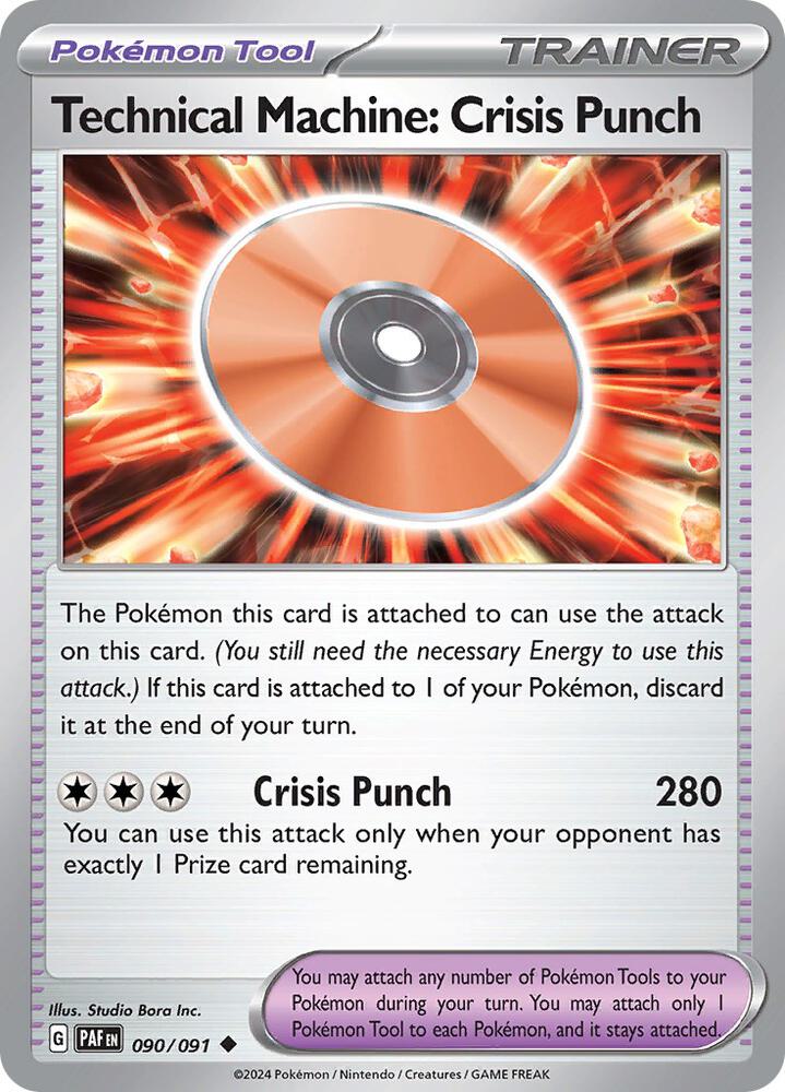 Technical Machine: Crisis Punch - 090/091 - Paldean Fates (Reverse Holo)