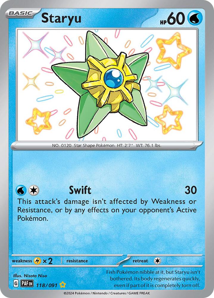Staryu - 118/091 - SV: Paldean Fates