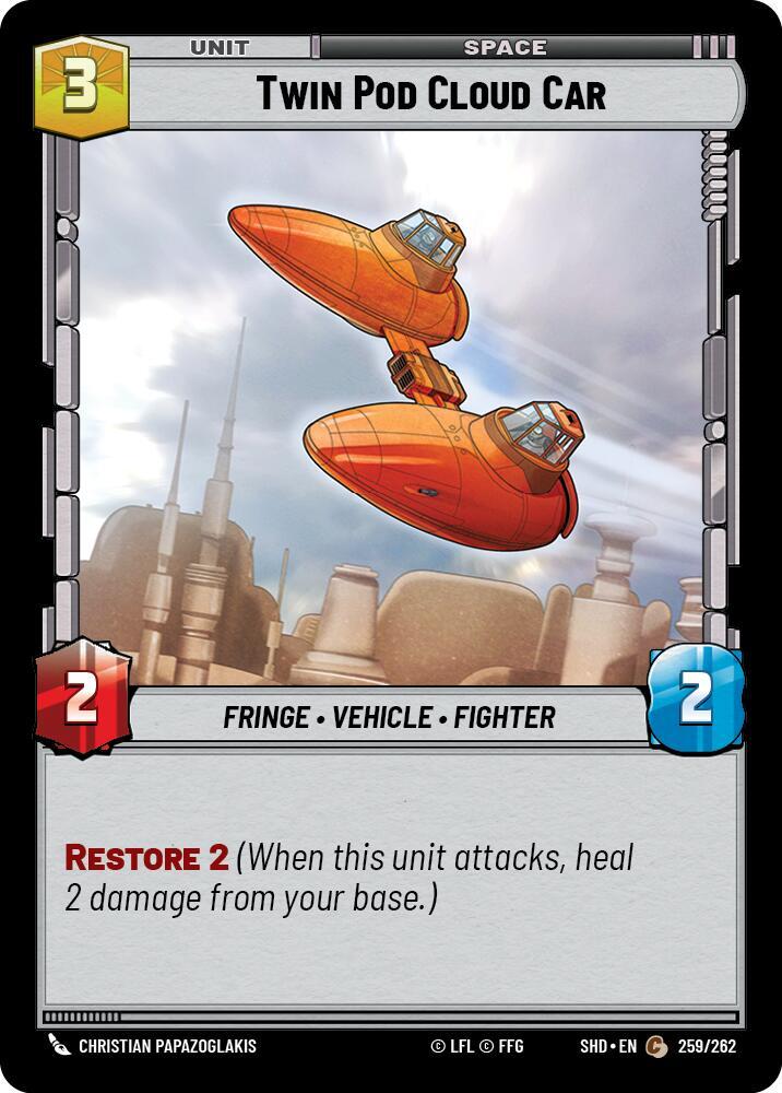Twin Pod Cloud Car - 259/262 - Shadows of the Galaxy