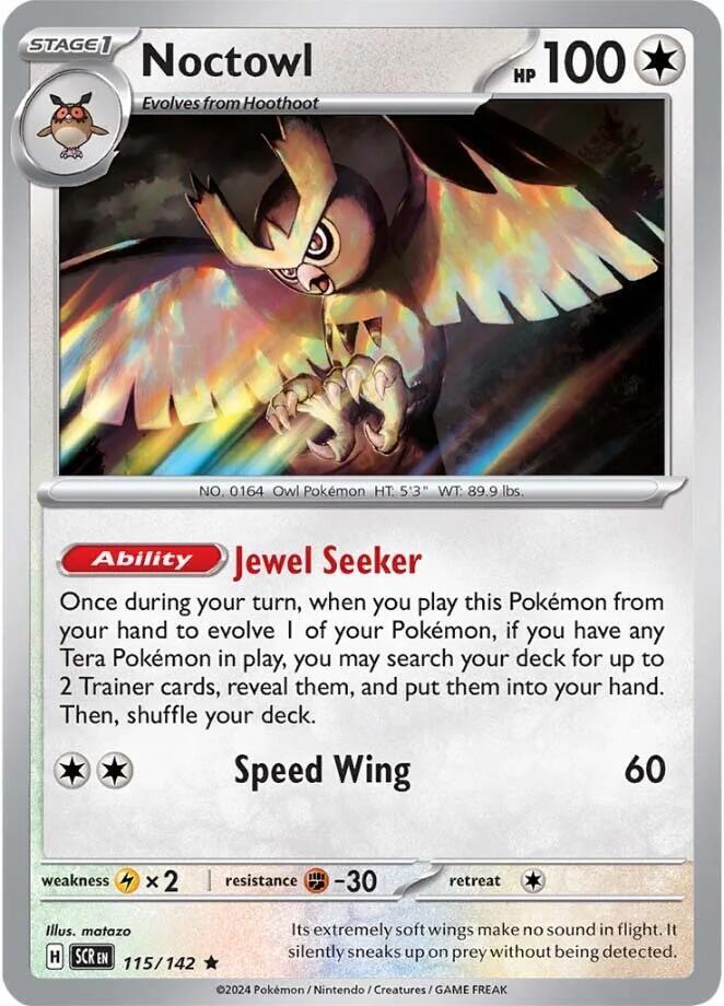Noctowl - 115/142 - SV07: Stellar Crown