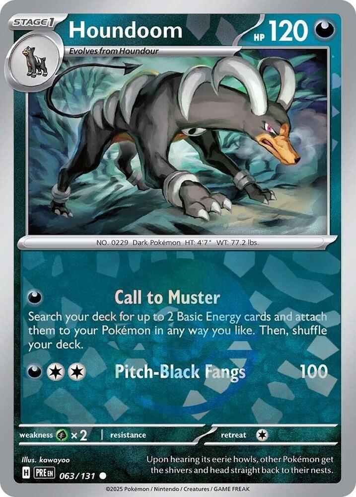 Houndoom - 063/131 - SV: Prismatic Evolutions (Poke Ball Pattern)