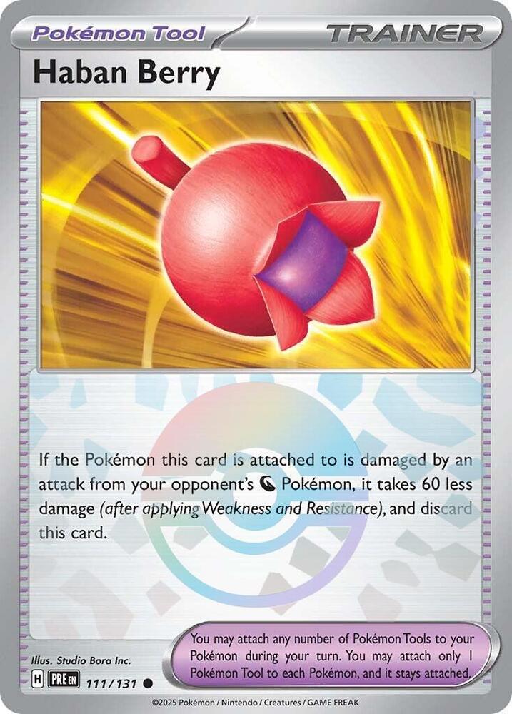 Haban Berry - 111/131 - SV: Prismatic Evolutions (Poke Ball Pattern)