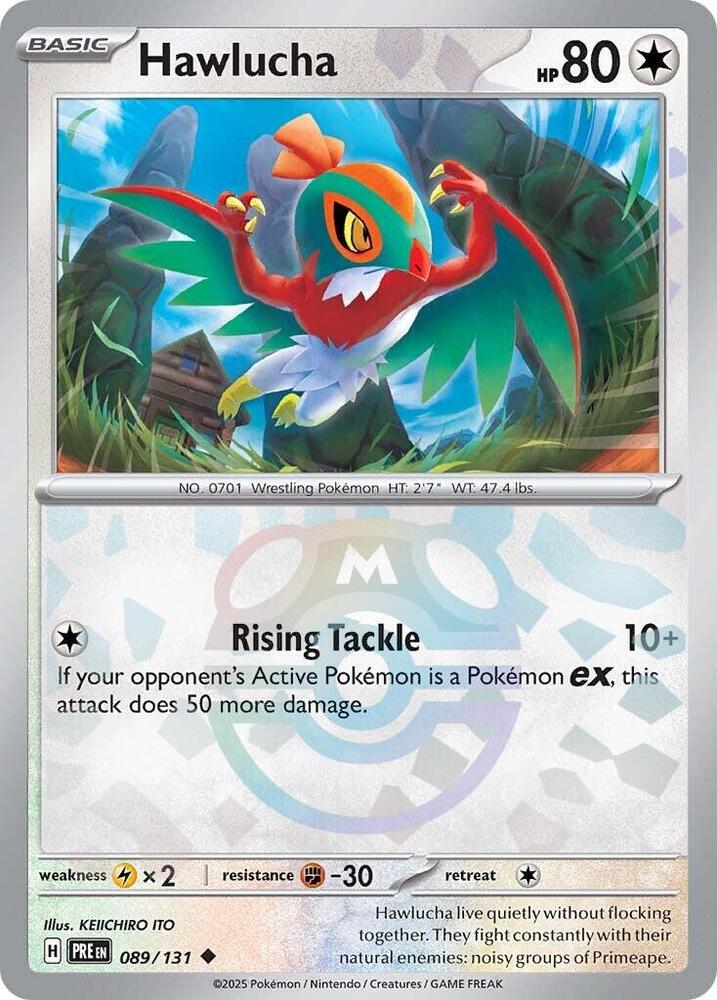 Hawlucha - 089/131 - Prismatic Evolutions (Master Ball Pattern)