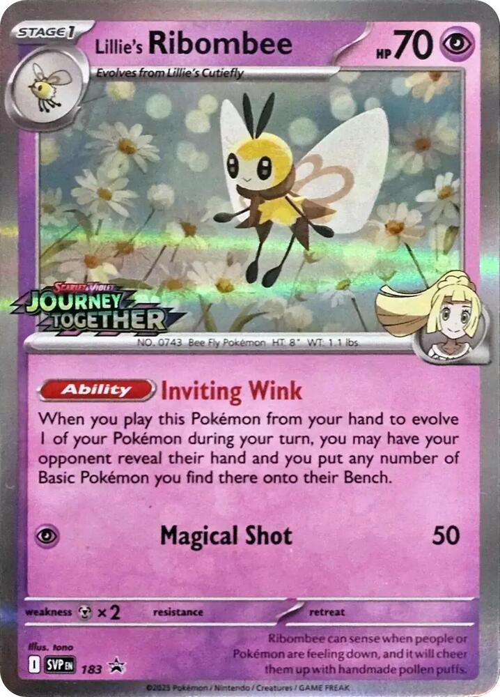 Lillie's Ribombee - 183 - SV: Scarlet & Violet Promo