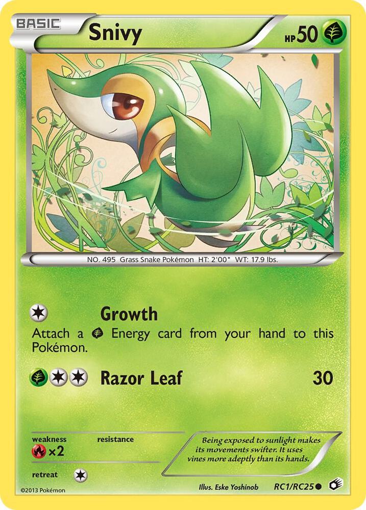 Snivy - RC1/RC25 - Legendary Treasures: Radiant Collection