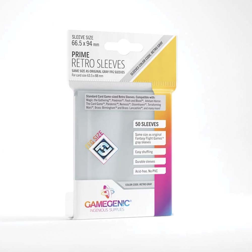 Gamegenic PRIME Retro Sleeves (Fantasy Flight Grey) Aniware Gamegenic PRIME Retro Sleeves (Fantasy Flight Grey) Aniware