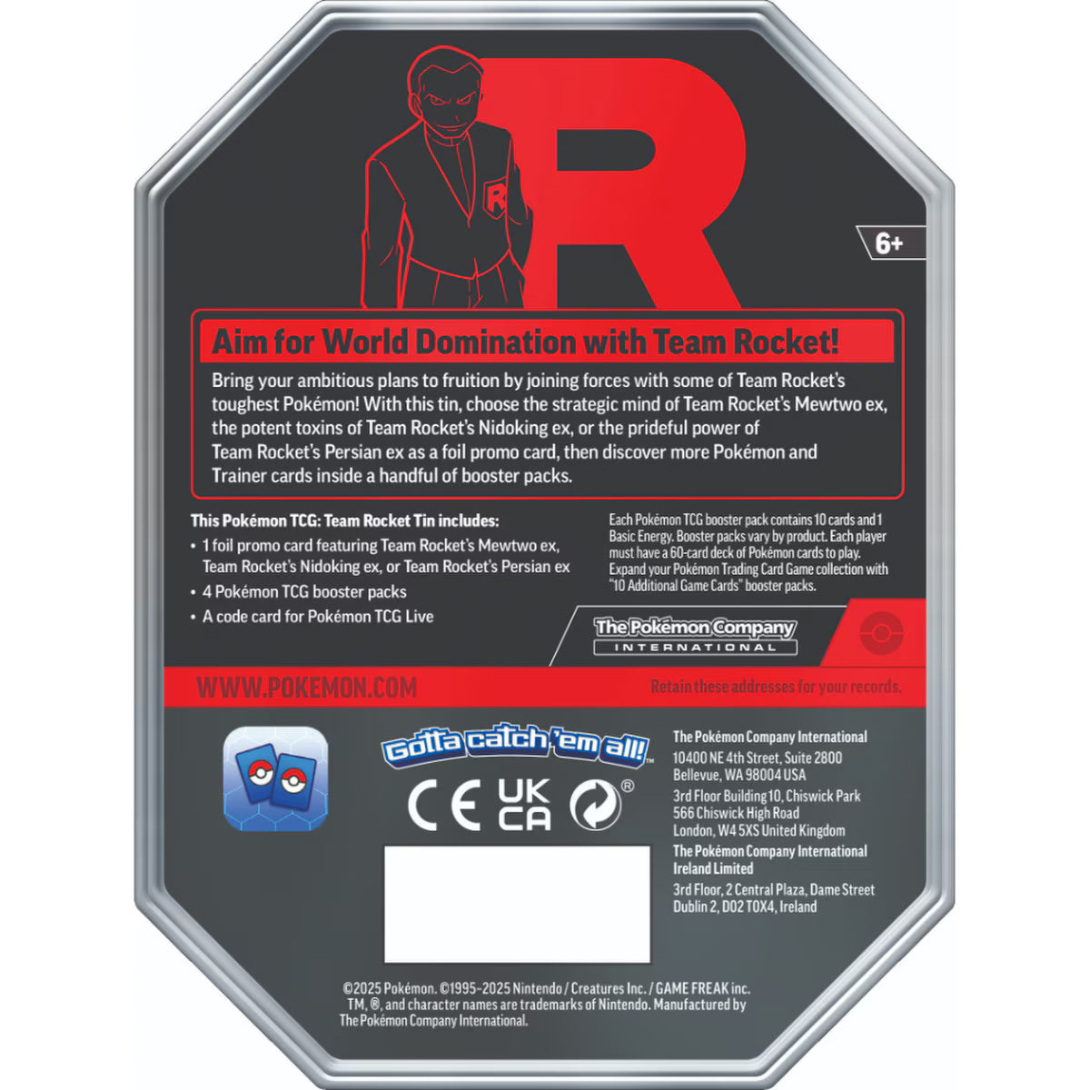 Pokémon: Team Rocket Tin