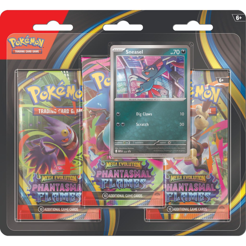 Pokémon: Mega Evolution—Phantasmal Flames - 3-Pack Blister