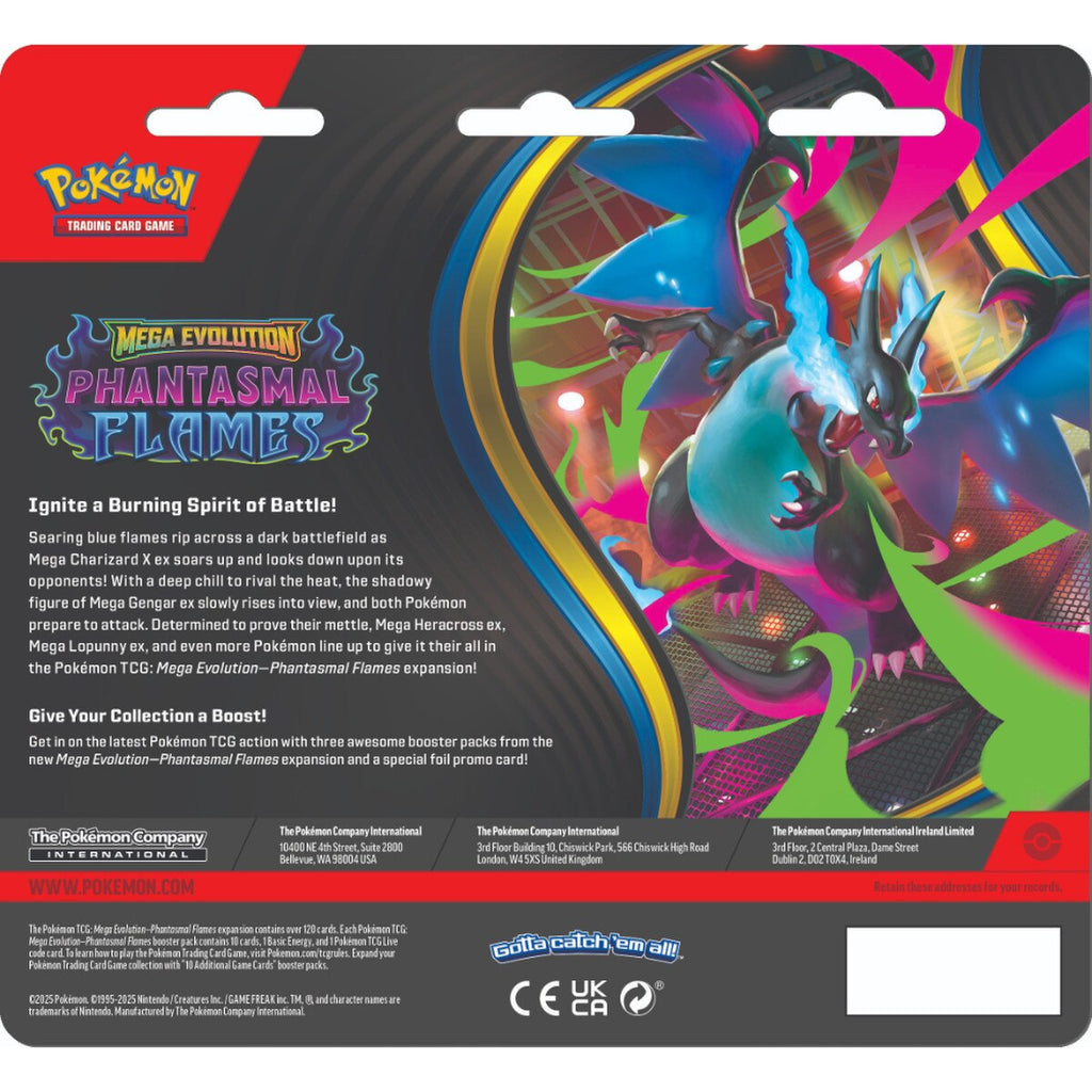 Pokémon: Mega Evolution—Phantasmal Flames - 3-Pack Blister