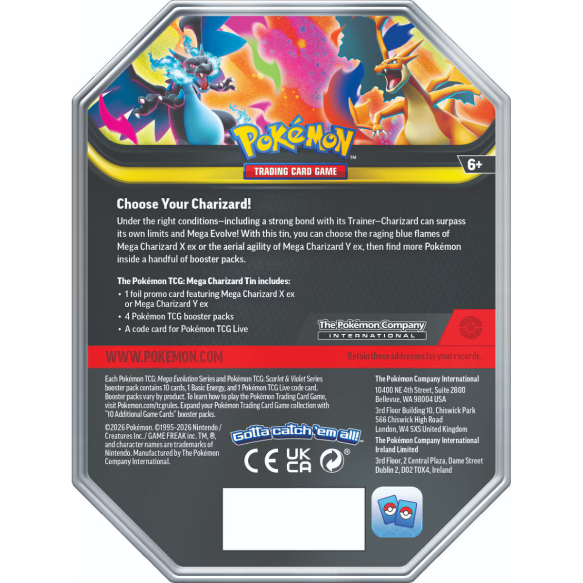Pokémon TCG: Mega Charizard Tin