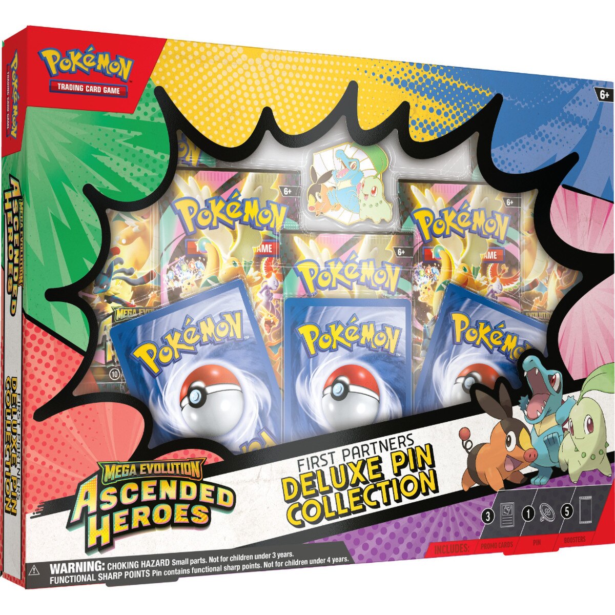 Pokémon: Mega Evolution—Ascended Heroes First Partners Deluxe Pin Collection