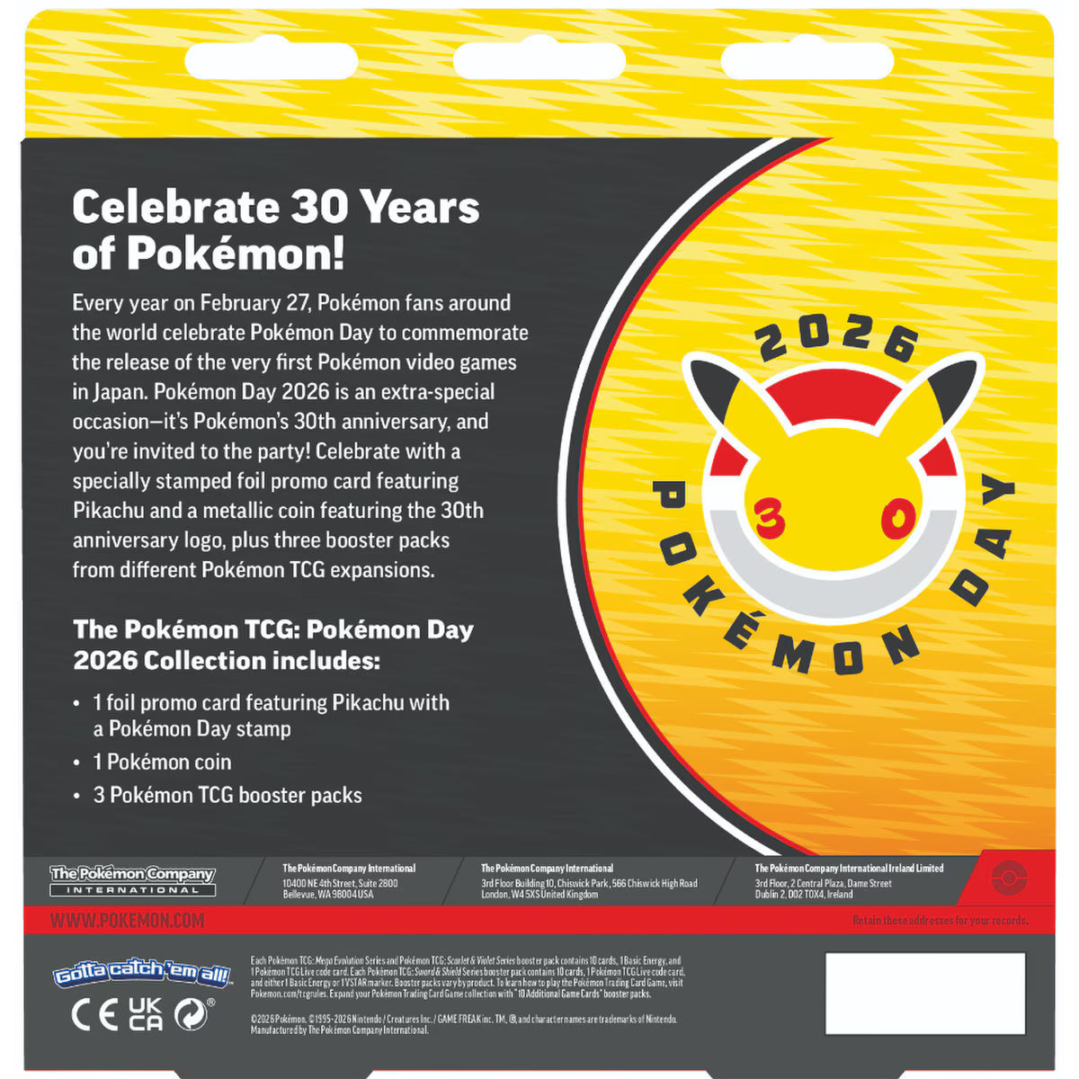 Pokémon TCG: Pokémon Day 2026 Collection