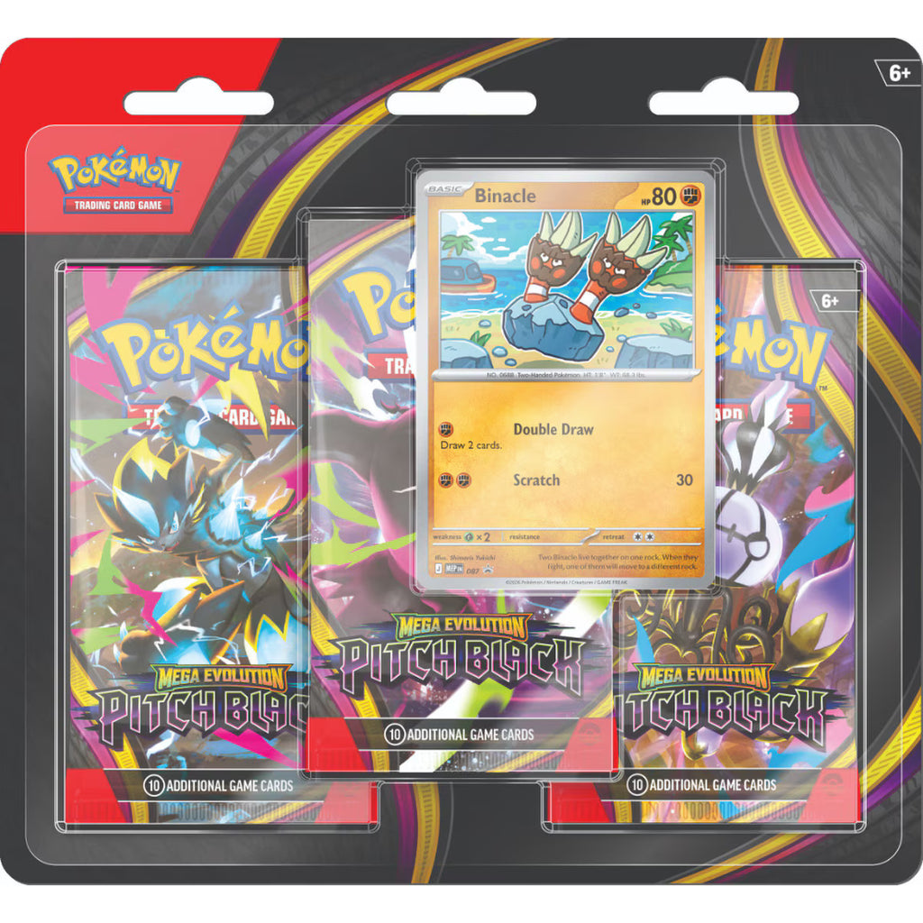 Pokémon: Mega Evolution—Pitch Black: 3-pack Blister
