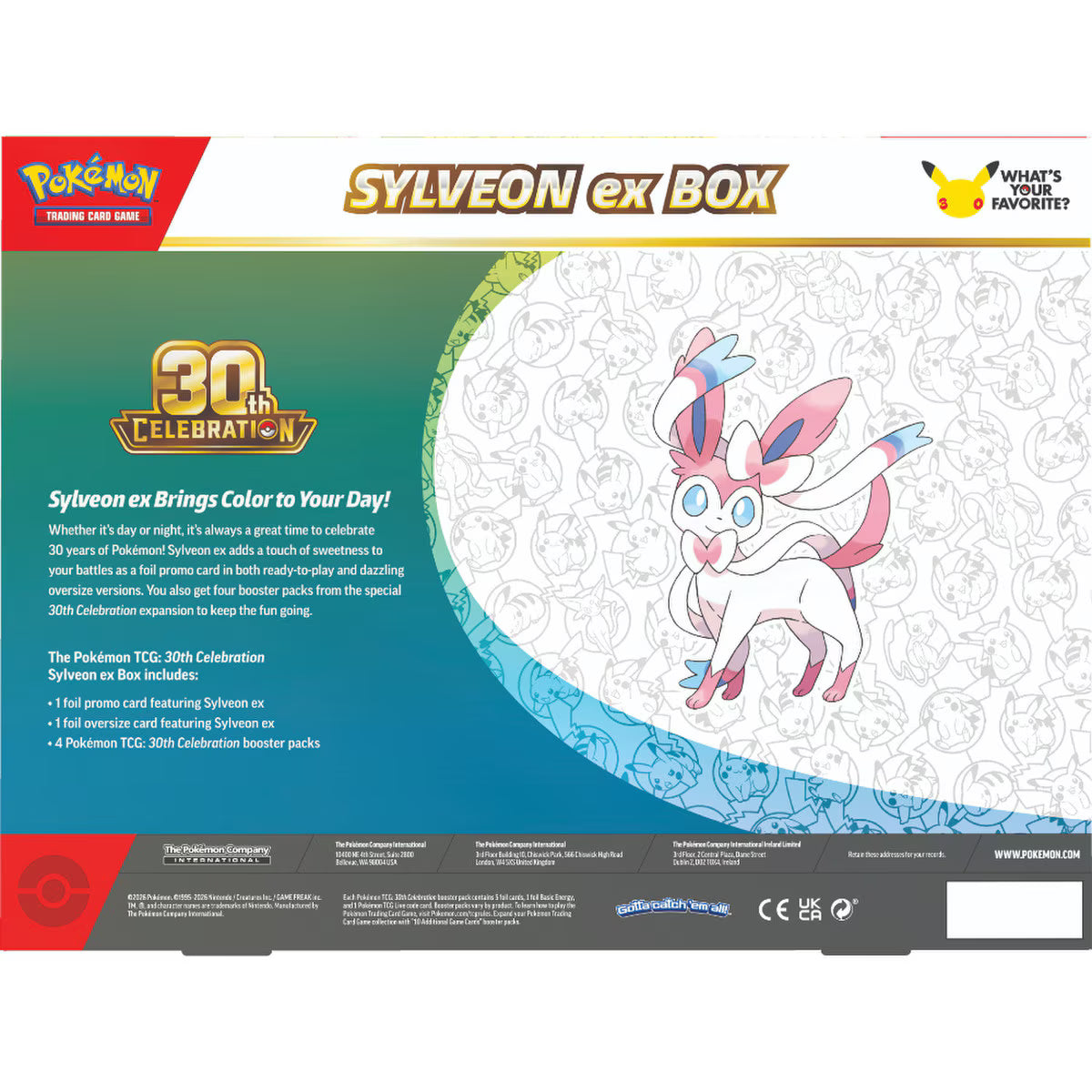 Pokémon TCG 30th Celebration - ex Box (Sylveon)