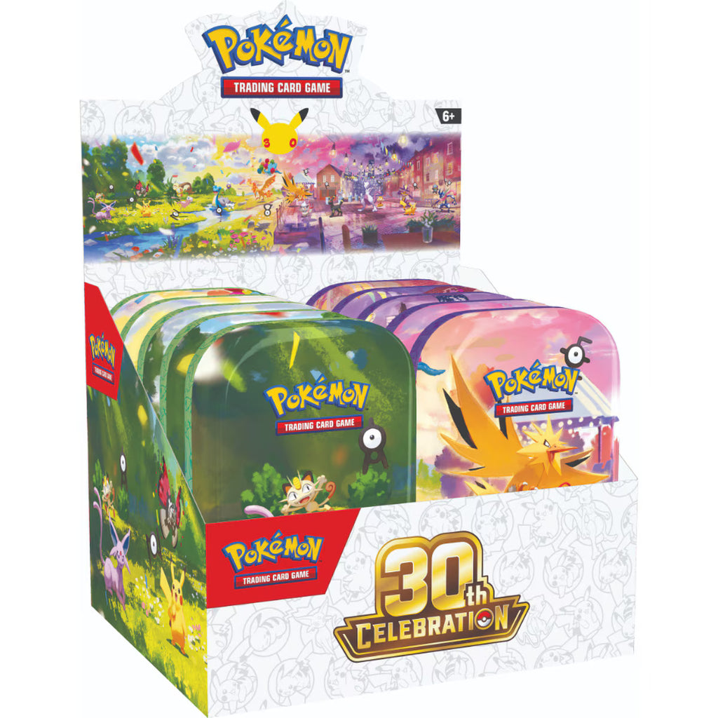Pokémon TCG 30th Celebration - Mini Tin Display