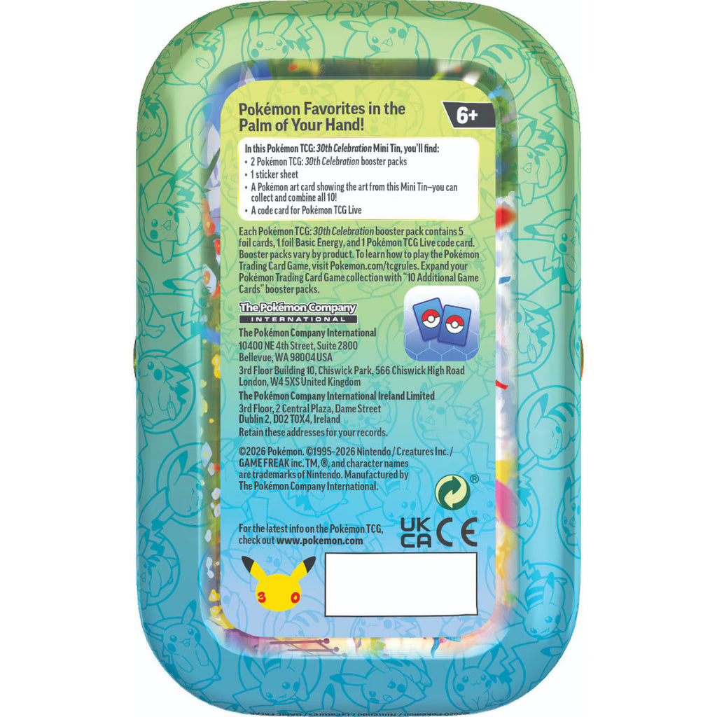 Pokémon TCG 30th Celebration - Mini Tin Display