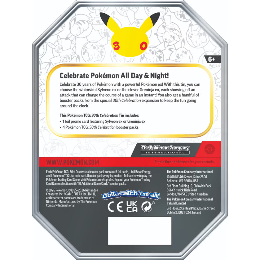 Pokémon TCG 30th Celebration - ex Tin Sylveon