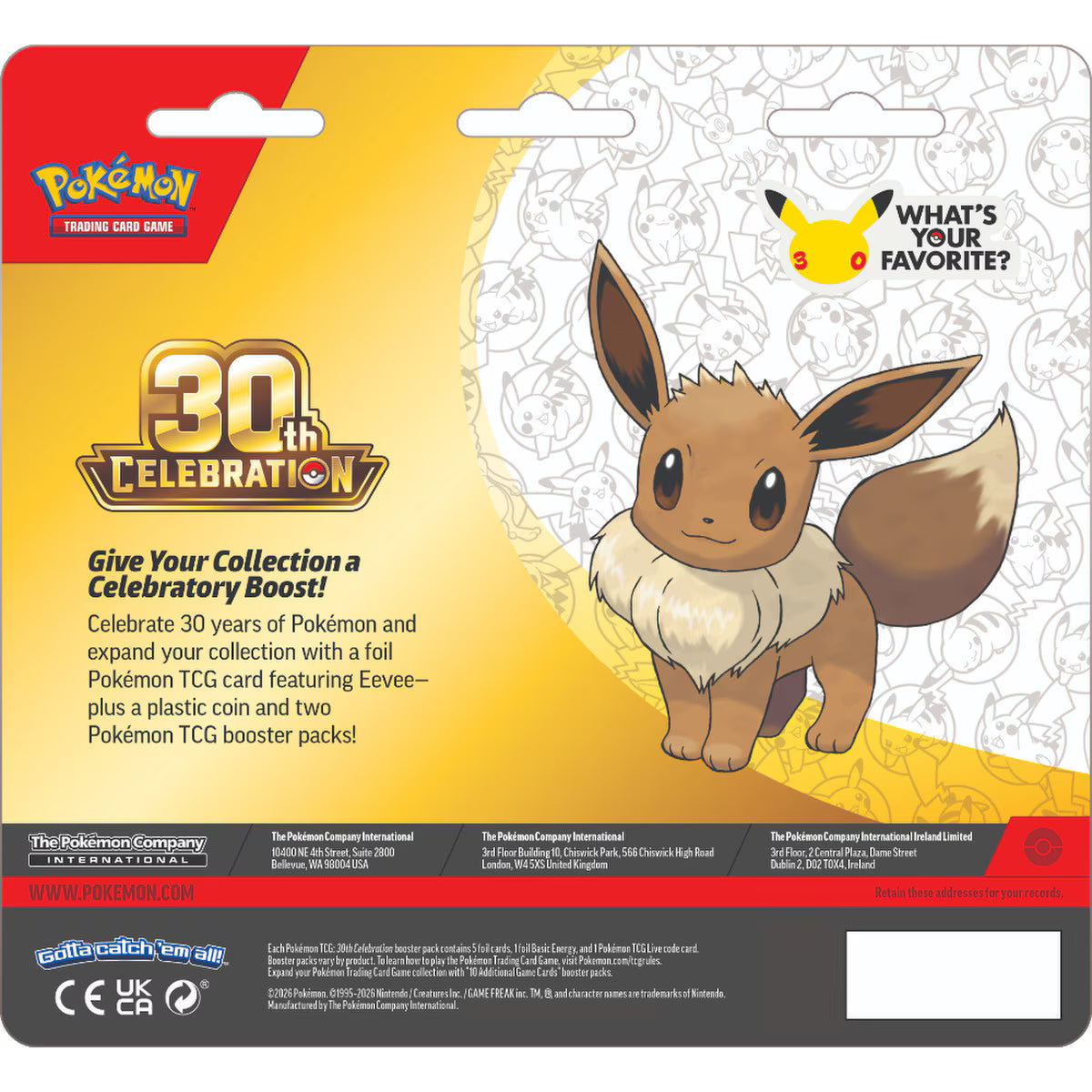Pokémon TCG 30th Celebration - 2-Pack Blister