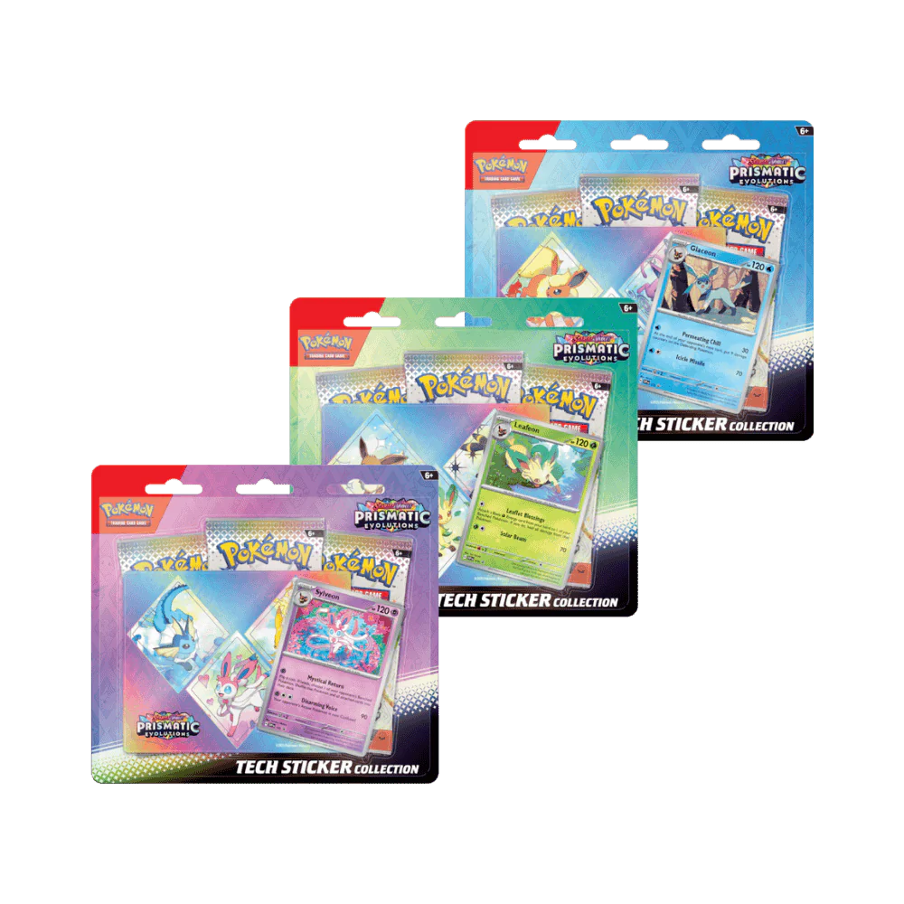 Pokémon: Scarlet & Violet Prismatic Evolutions: Tech Sticker Blister