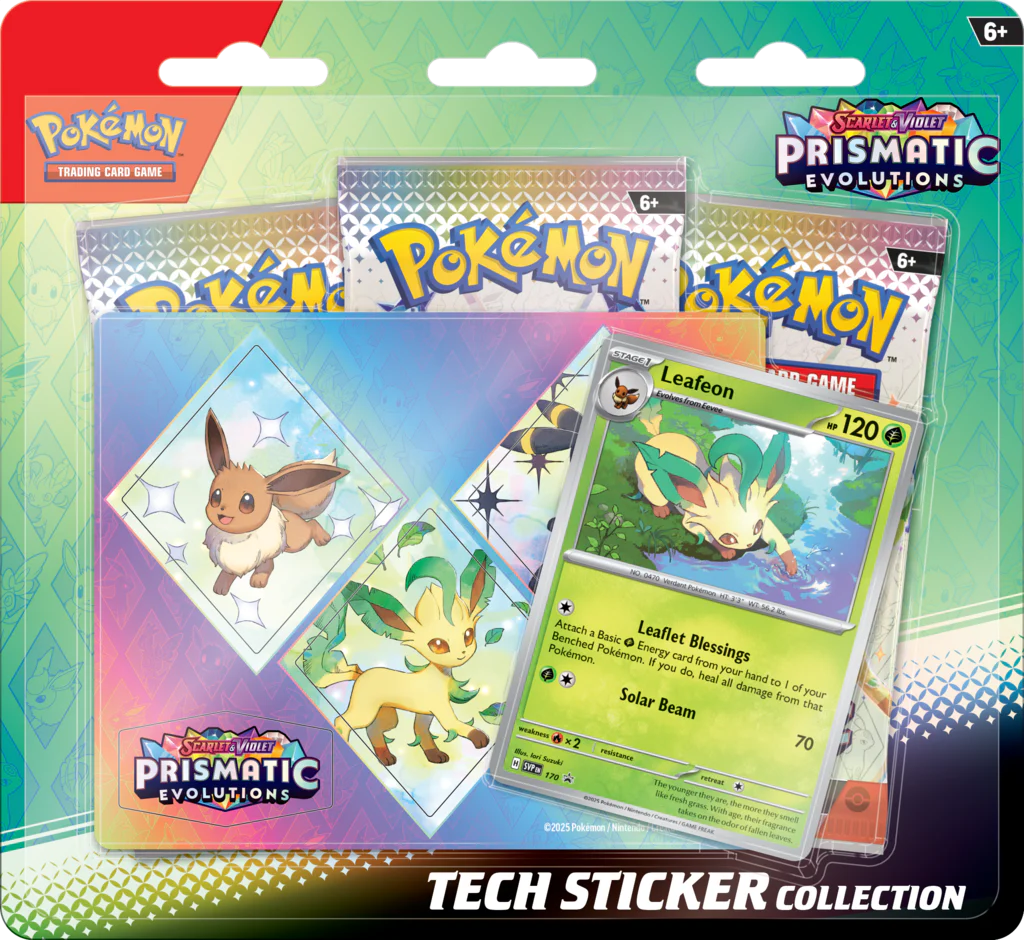 Pokémon: Scarlet & Violet Prismatic Evolutions: Tech Sticker Blister