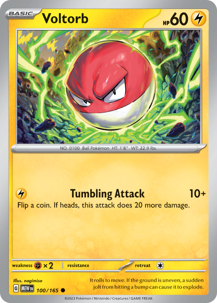 Voltorb - 100/165 -SV: Scarlet & Violet 151 (MEW)