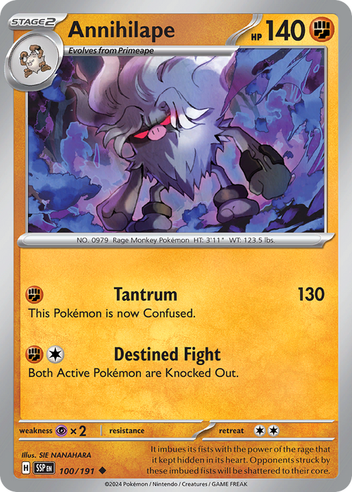 Annihilape- 100/191 - Surging Sparks (Reverse Holo)
