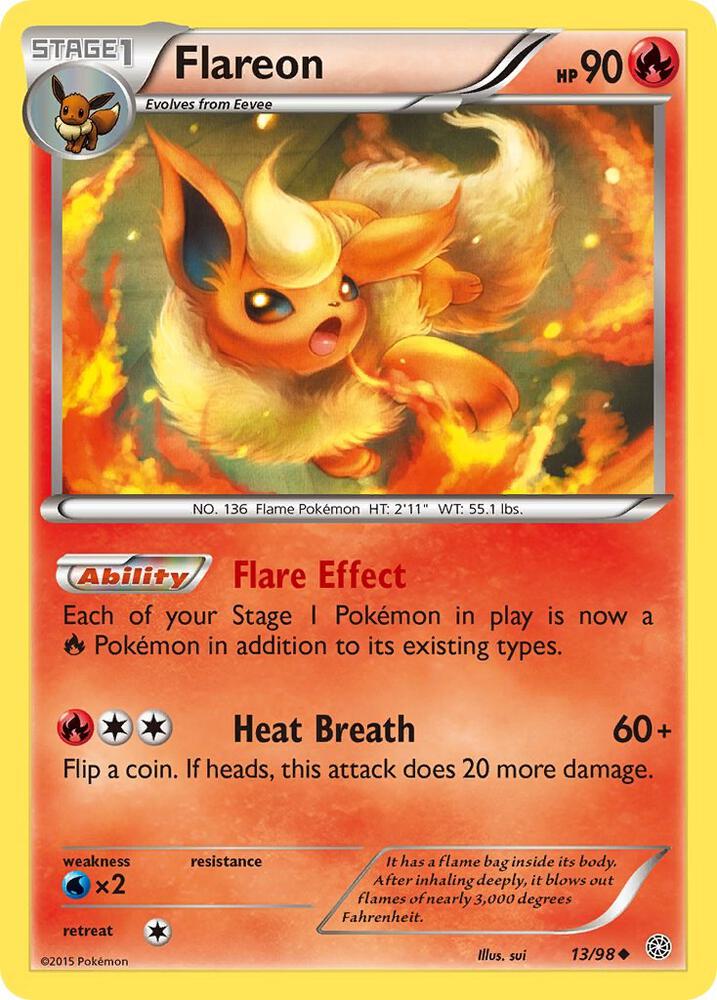 Flareon - XY - Ancient Origins Reverse Holo