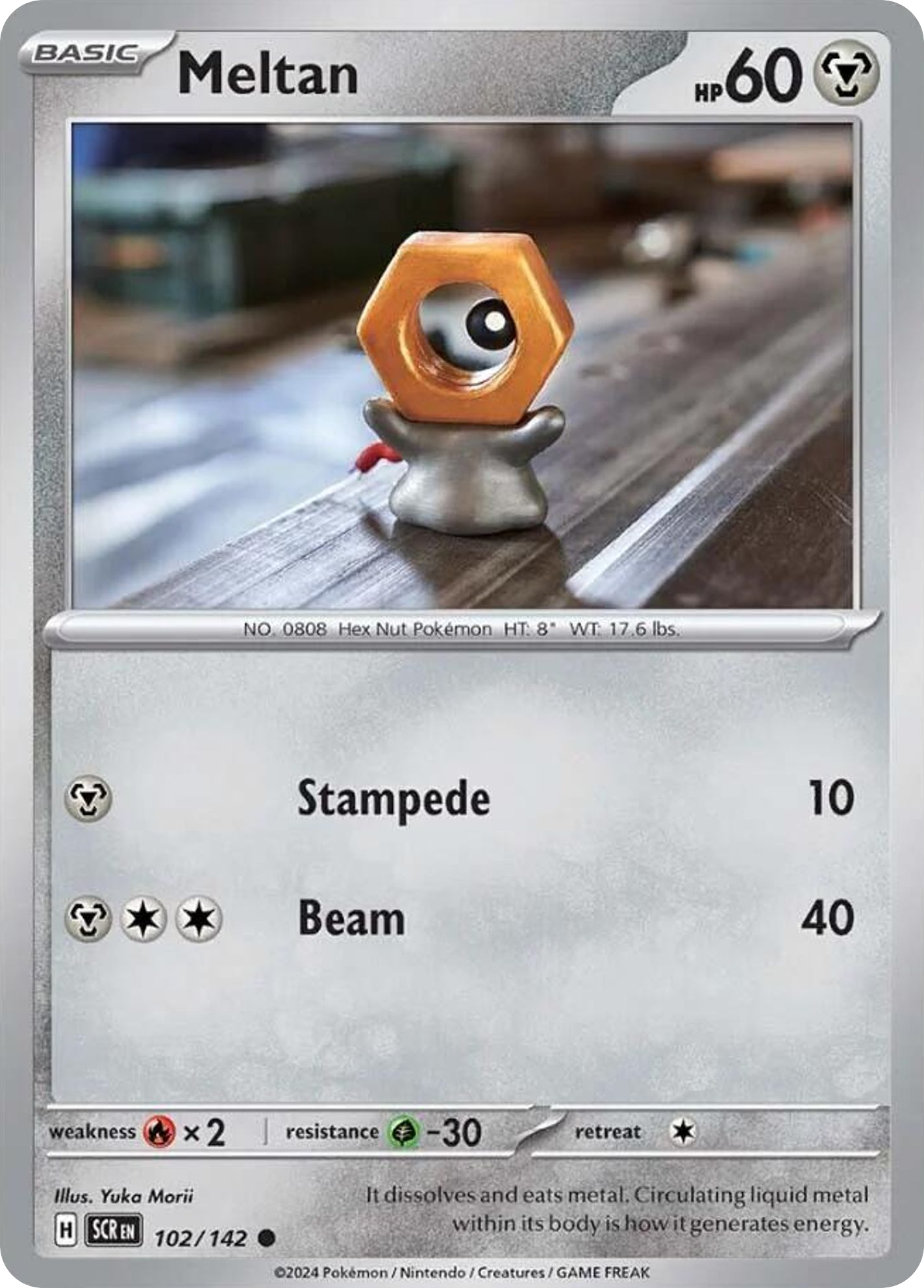Meltan - 102/142 - Stellar Crown (Reverse Holo)
