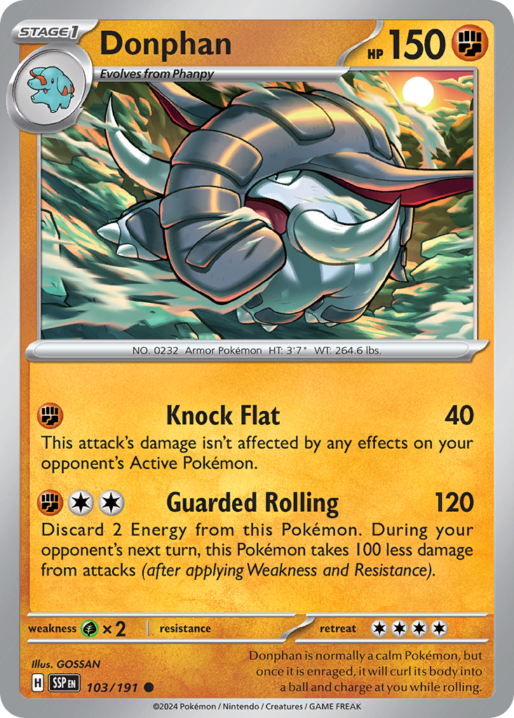 Donphan- 103/191 - Surging Sparks