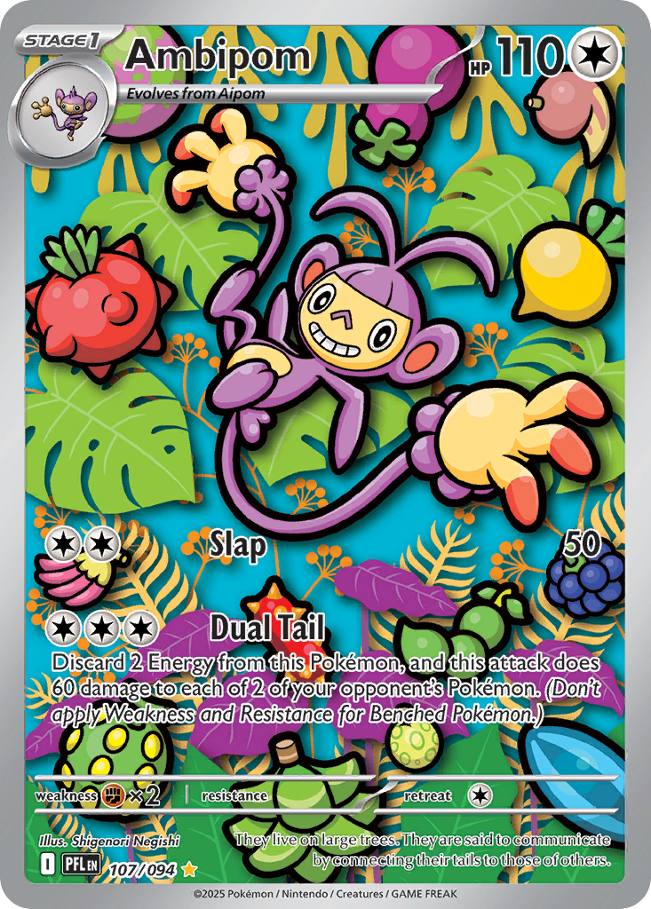Ambipom - 107/094 - Phantasmal Flames (PFL)