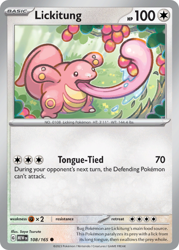 Lickitung - 108/165 -SV: Scarlet & Violet 151 (MEW)