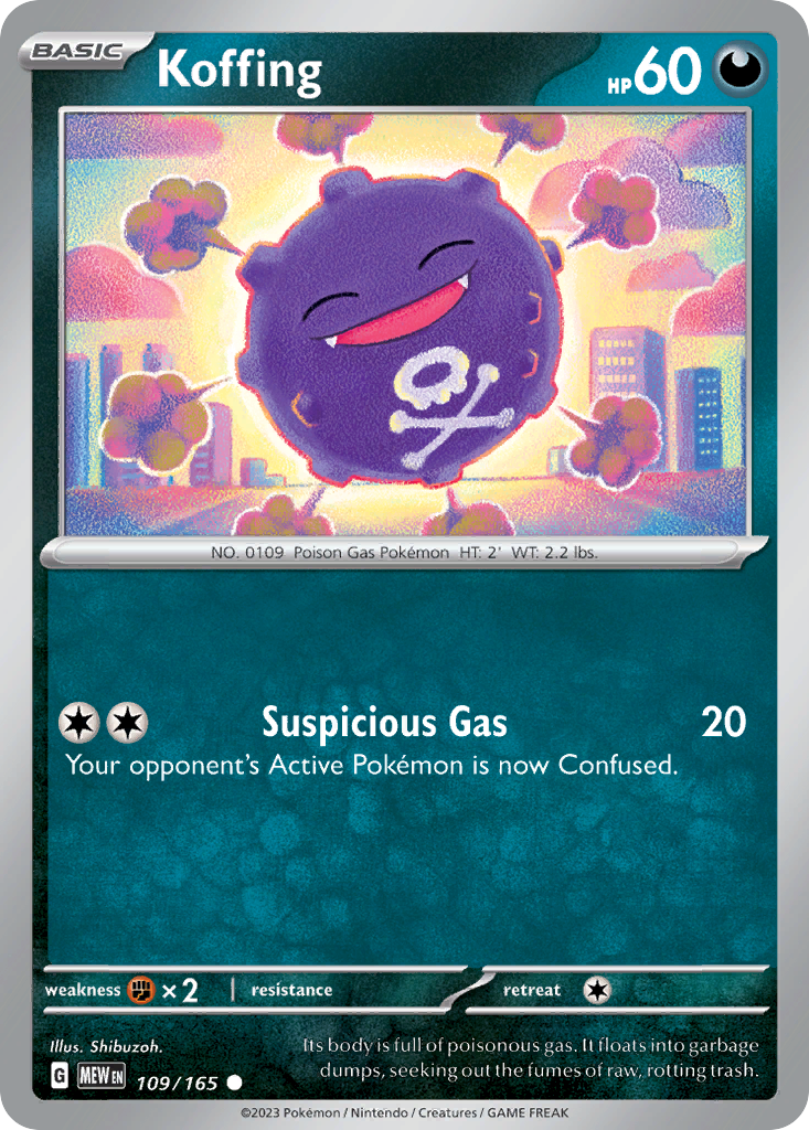 Koffing - 109/165 -SV: Scarlet & Violet 151 (MEW)
