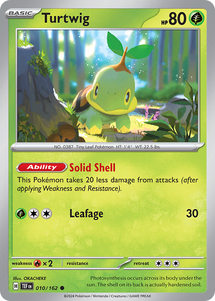 Turtwig - 010/162 - Temporal Forces (Reverse Holo)