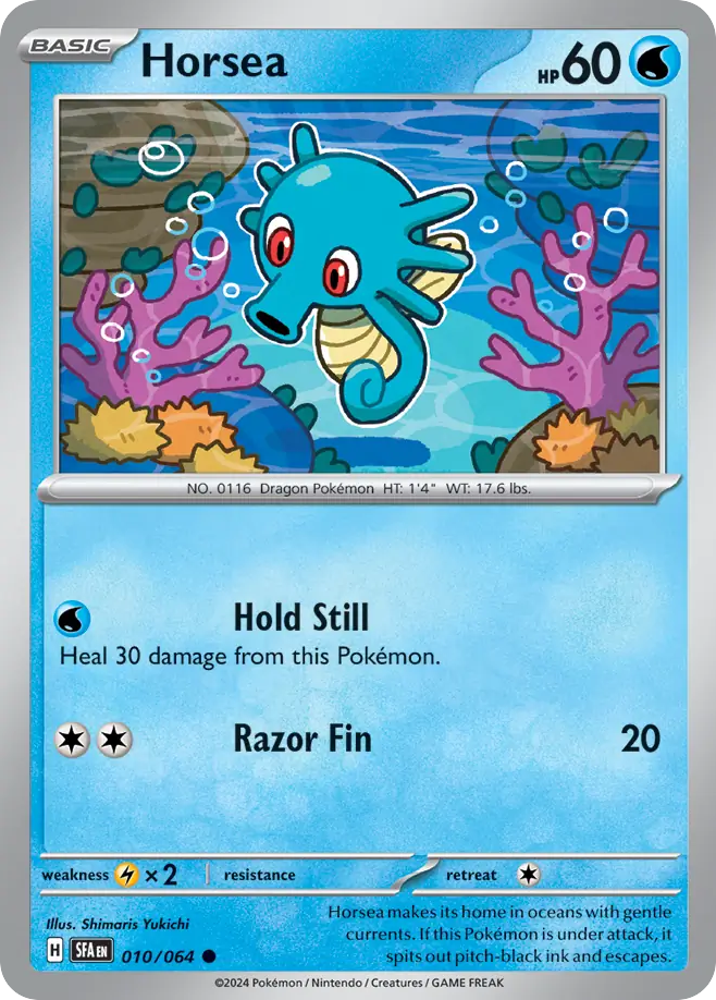 Horsea - 010/064 - Shrouded Fable (Reverse Holo)