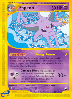 Espeon - 011/147 - Aquapolis (AQ)