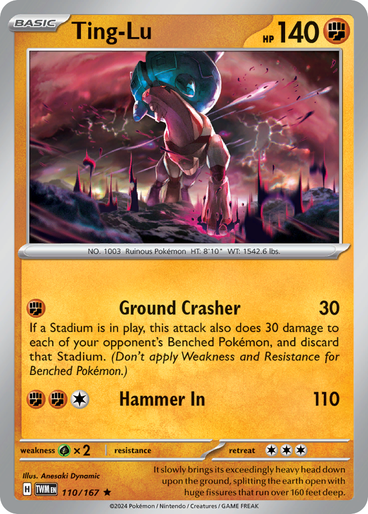 Ting-Lu - 110/167 - Twilight Masquerade (Reverse Holo)