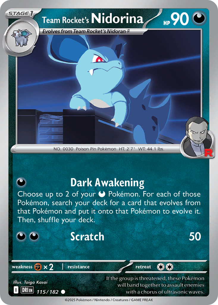 Team Rocket's Nidorina - 115/182 - Destined Rivals