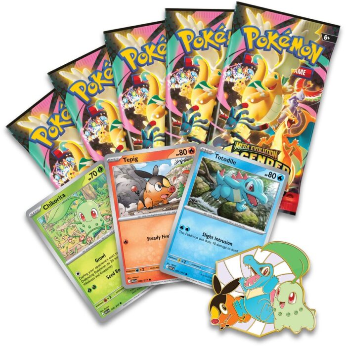 Pokémon: Mega Evolution—Ascended Heroes First Partners Deluxe Pin Collection