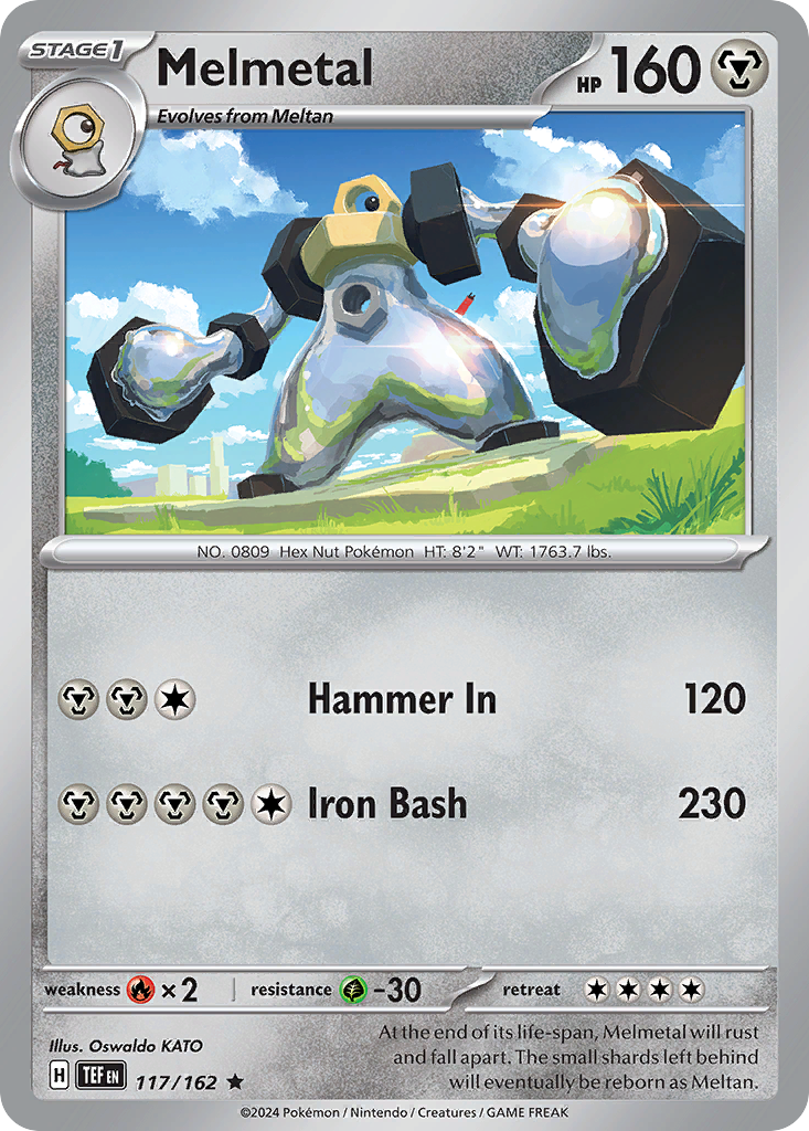 Melmetal - 117/162 - Temporal Forces (Reverse Holo)