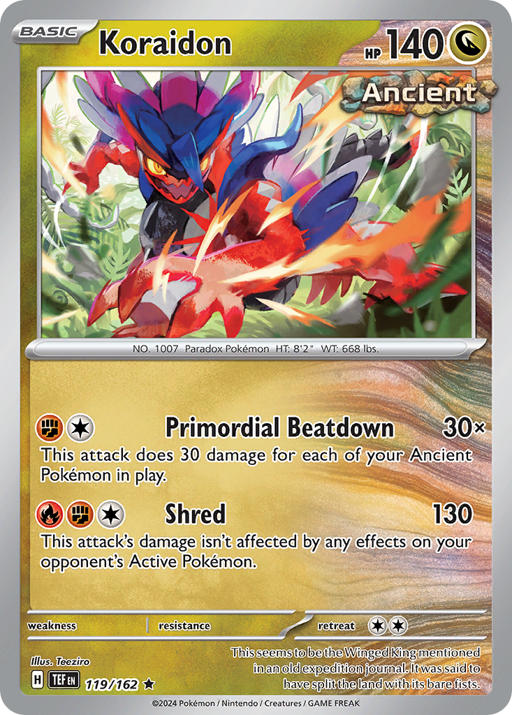 Koraidon - 119/162 - Temporal Forces (Holo)