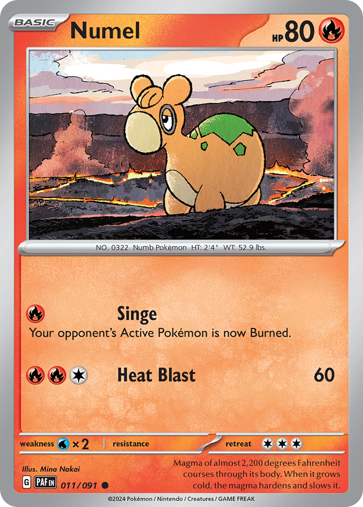 Numel - 011/091 - Paldean Fates