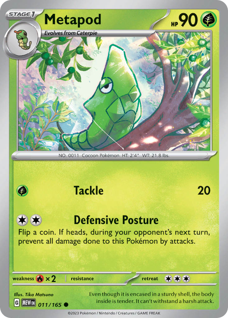 Metapod - 011/165 -SV: Scarlet & Violet 151 (MEW)