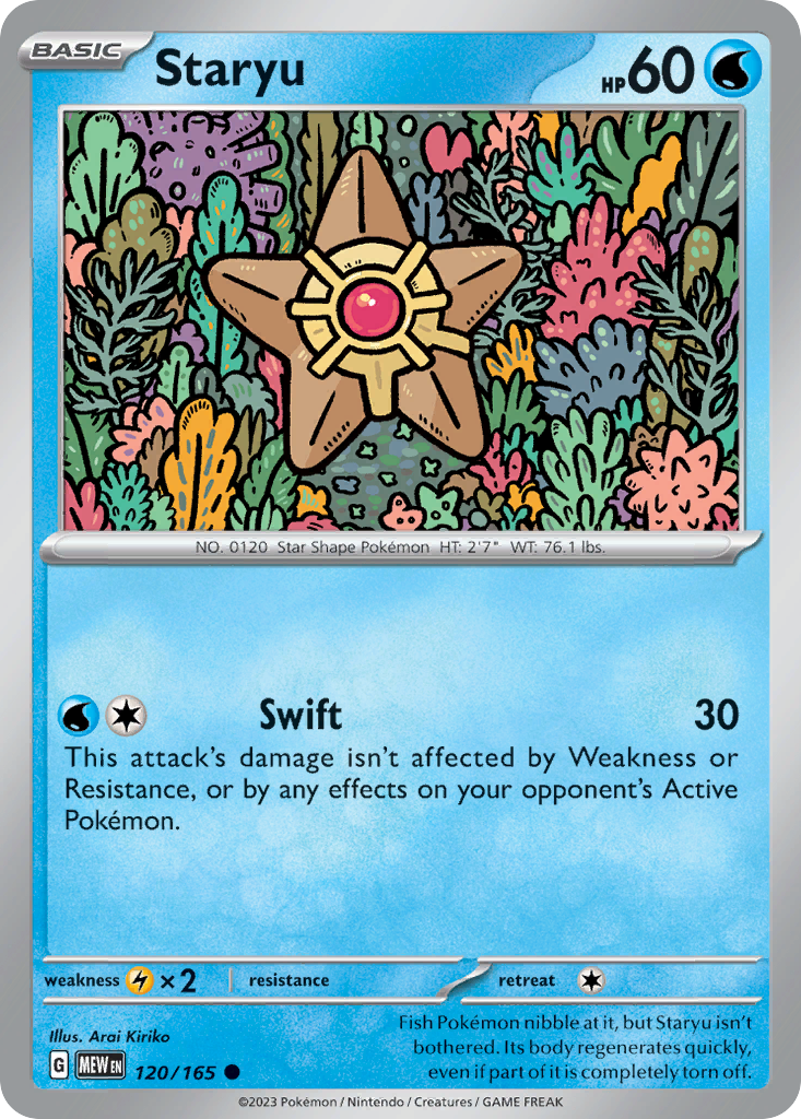 Staryu - 120/165 -SV: Scarlet & Violet 151 (MEW) (Reverse Holo)