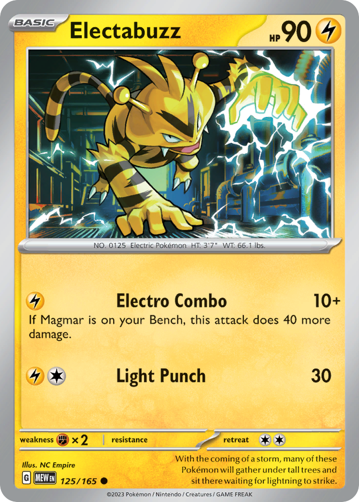 Electabuzz - 125/165 -SV: Scarlet & Violet 151 (MEW)